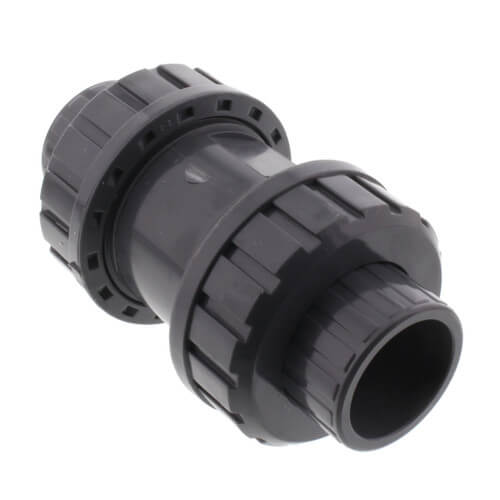 Main product image of 1" Gray True Union Ball Check Valve w/ End Connectors