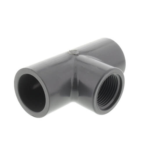 Main product image of 3/4" PVC Schedule 80 Tee (S x FPT)