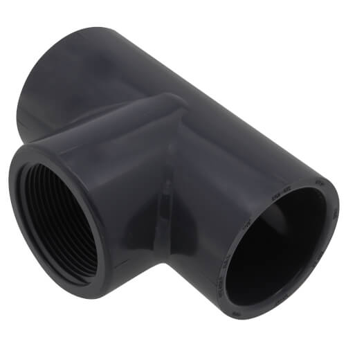 Main product image of 1-1/2" PVC Schedule 80 Tee (S x FPT)