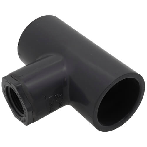 Main product image of 1-1/4" x 1-1/4" x 3/4" PVC Schedule 80 Reducing Tee (S x FPT)