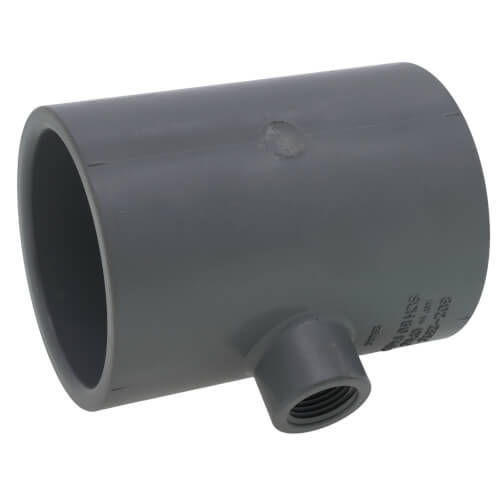 Main product image of 2-1/2" x 2-1/2" x 1/2" CPVC Schedule 80 Reducing Tee (Socket x Socket x FPT)