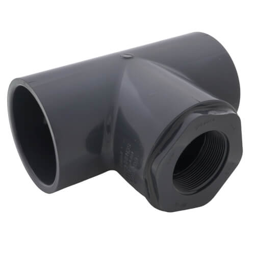 Main product image of 3" x 3" x 2" PVC Schedule 80 Reducing Tee (S x FPT)