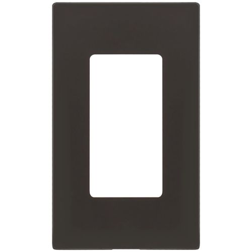 Main product image of 1-Gang Electrical Wall Plate, Decora Screwless (Brown/Mahogany)