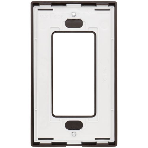 Main product image of 1-Gang Electrical Wall Plate, Decora Screwless (Brown/Mahogany)
