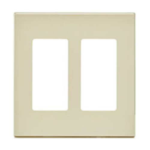 Main product image of 2-Gang Decora Wall Plate, Snap-On Mount (Almond)