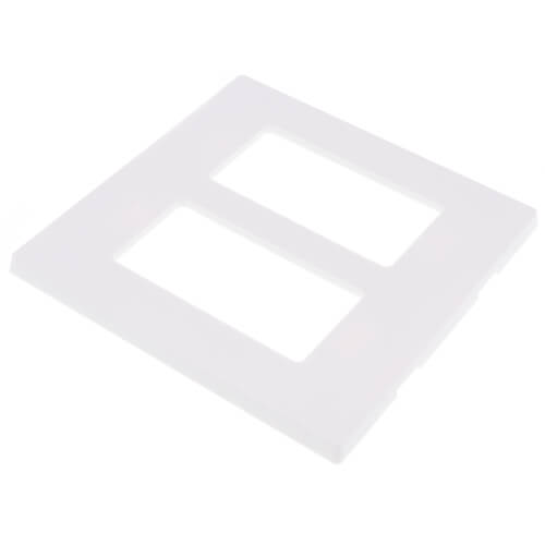 Main product image of 2-Gang Decora Wall Plate, Snap-On Mount (White)