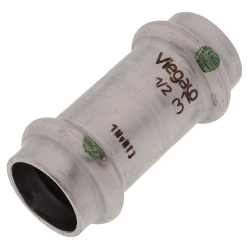 Main product image of 1/2" ProPress 316 Stainless Steel Coupling w/ EPDM Seal - No Stop