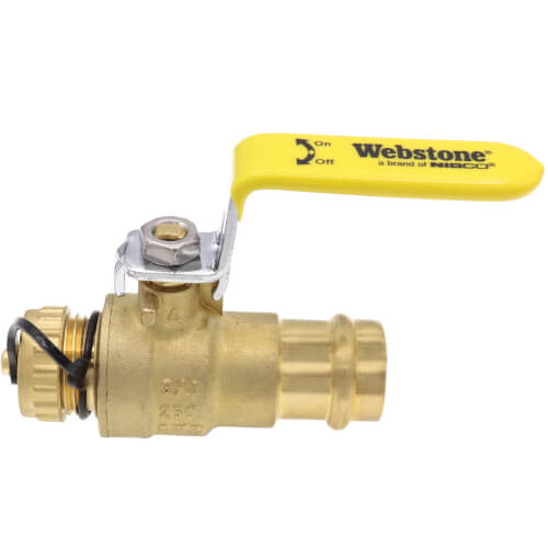 Main product image of 3/4" Press x Hose Full Port Ball Valve (Lead Free)