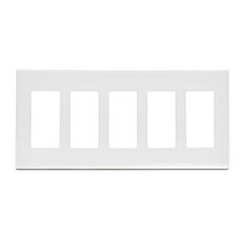 Main product image of 5-Gang Decora Wall Plate, Snap-On Mount (White)