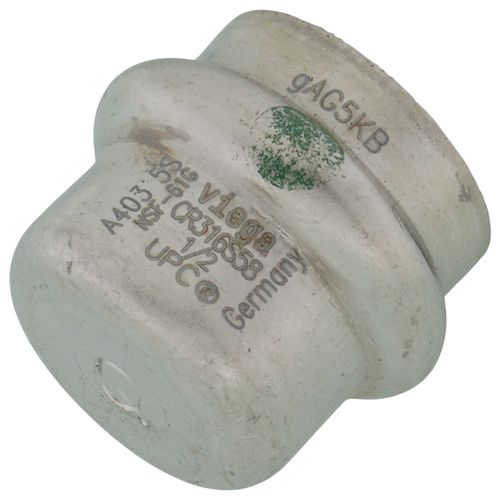 Main product image of 1/2" ProPress 316 Stainless Steel Cap w/ EPDM Seal