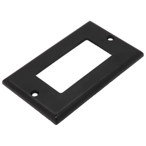 Main product image of 1-Gang Decora Electrical Wallplate, GFCI, Thermoset Plastic (Black)