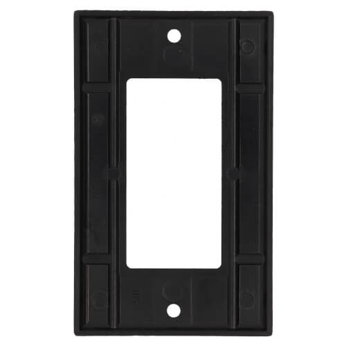 Main product image of 1-Gang Decora Electrical Wallplate, GFCI, Thermoset Plastic (Black)