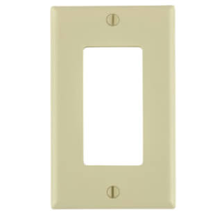 Main product image of 1-Gang Electrical Wall Plate, Nylon, Decora (Ivory)