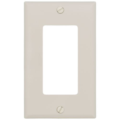 Main product image of 1-Gang Electrical Wall Plate, Nylon, Decora (Light Almond)