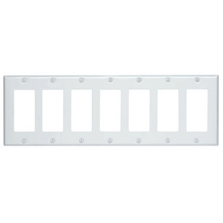 Main product image of 7-Gang Electrical Wall Plate, Decora (White)