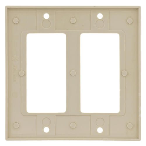 80409I Leviton 80409I 2Gang Decora Electrical Wall Plate (Ivory)