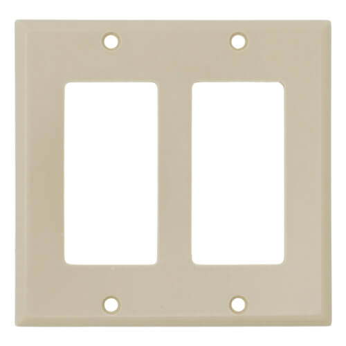 80409I Leviton 80409I 2Gang Decora Electrical Wall Plate (Ivory)