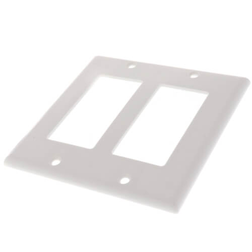 80409W Leviton 80409W 2Gang Decora Electrical Wall Plate, GFCI