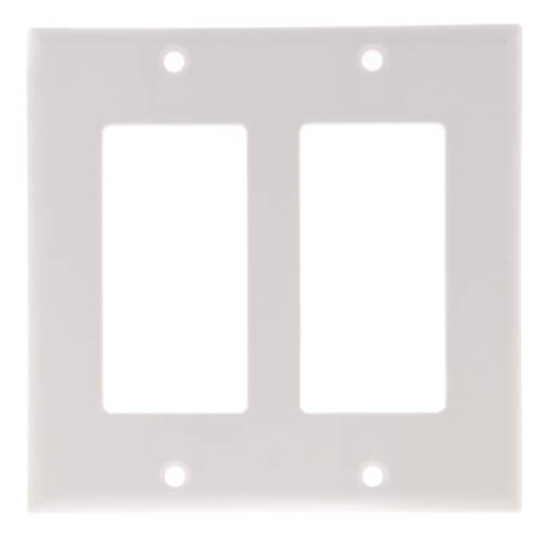Main product image of 2-Gang Decora Electrical Wall Plate, GFCI (White)
