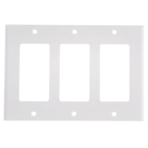 Main product image of 3-Gang Decora Electrical Wall Plate, GFCI (White)