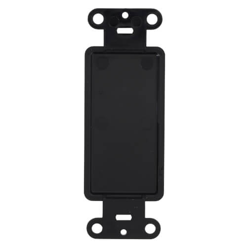 80414E Leviton 80414E Blank Wall Insert w/ Screws for Decora Wall Plates (Black)