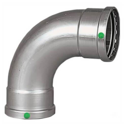 Main product image of 4" ProPress XL Stainless Steel 90-Degree Elbow w/ EPDM Seal