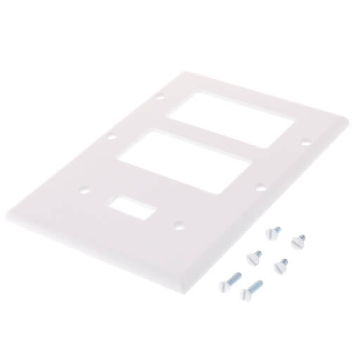 80431-W - Leviton 80431-W - 3-Gang Electrical Wall Plate, Combo, 2 ...