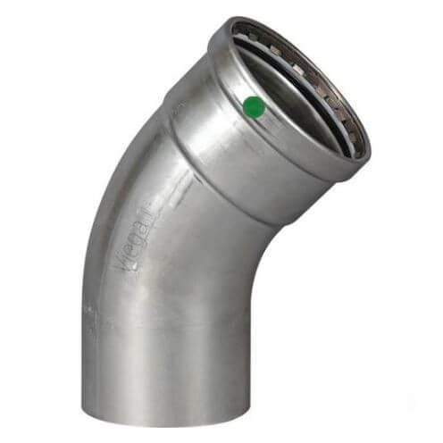 Main product image of 2-1/2" Press x CTS ProPress XL Stainless Steel 45-Degree Street Elbow w/ EPDM Seal