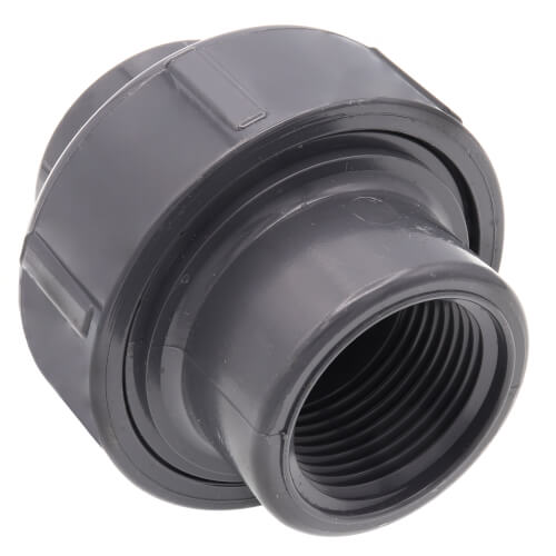 Main product image of 1" PVC Schedule 80 FKM Union 2000 (FPT x FPT)