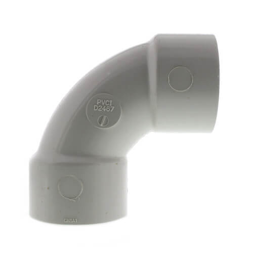Main product image of 3/4" CPVC Schedule 80 90° Sweep Elbow (Socket)
