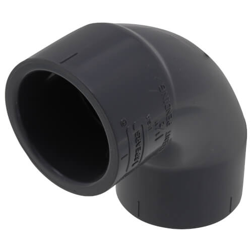 Main product image of 1-1/2" PVC Schedule 80 90° Sweep Elbow