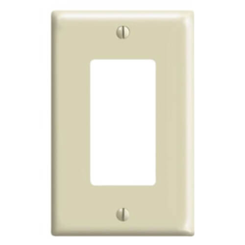 Main product image of 1-Gang Decora Midway Size Electrical Wall Plate (Ivory)
