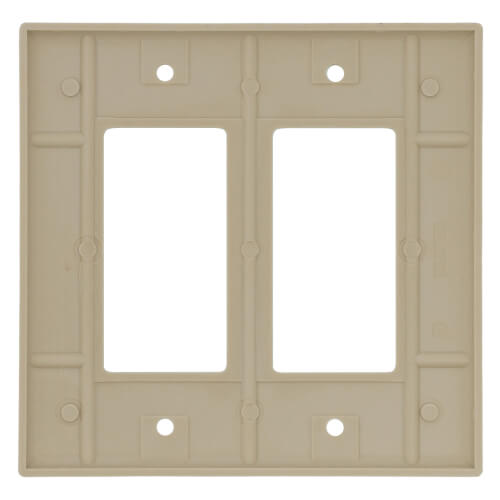 Main product image of 2-Gang Decora Midway Size Electrical Wall Plate (Ivory)