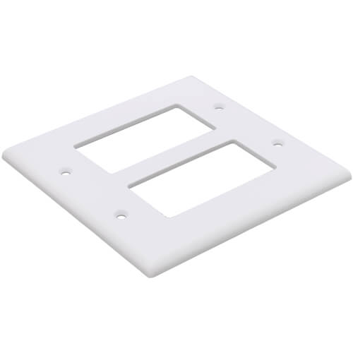 80609W Leviton 80609W 2Gang Decora Midway Size Electrical Wall