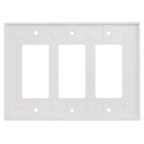 80611W Leviton 80611W 3Gang Decora Midway Size Electrical Wall