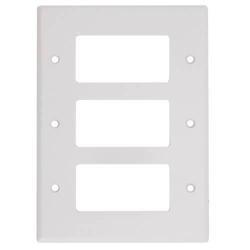 80611W Leviton 80611W 3Gang Decora Midway Size Electrical Wall