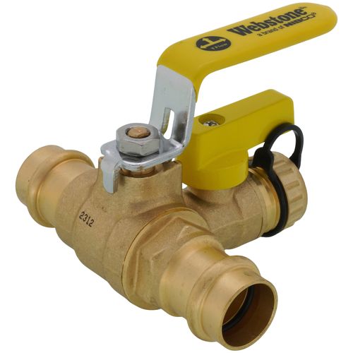 Main product image of 3/4" Press Full Port Ball Valve w/ Drain & Reversible Handle