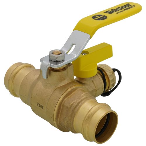 Main product image of 1" Press Full Port Ball Valve w/ Drain & Reversible Handle