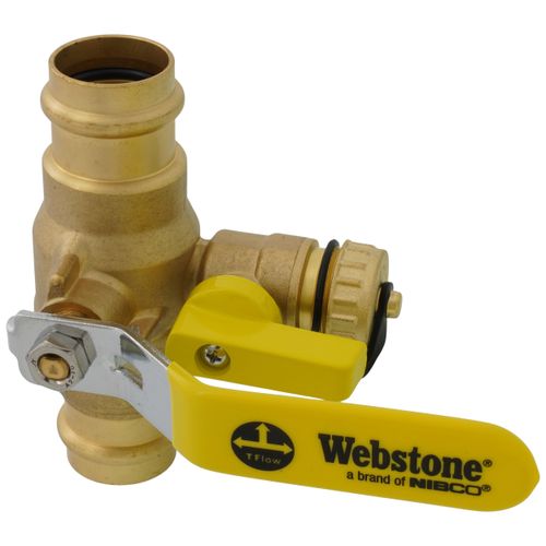 Main product image of 1" Press Full Port Ball Valve w/ Drain & Reversible Handle