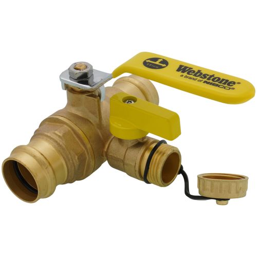 Main product image of 1" Press Full Port Ball Valve w/ Drain & Reversible Handle