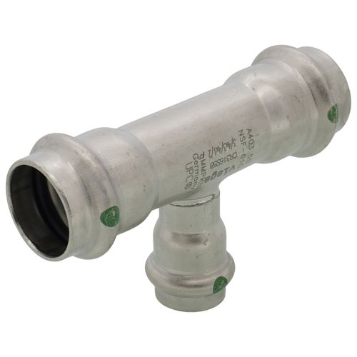 Main product image of 3/4" x 3/4" x 1/2" ProPress 316 Stainless Steel Tee