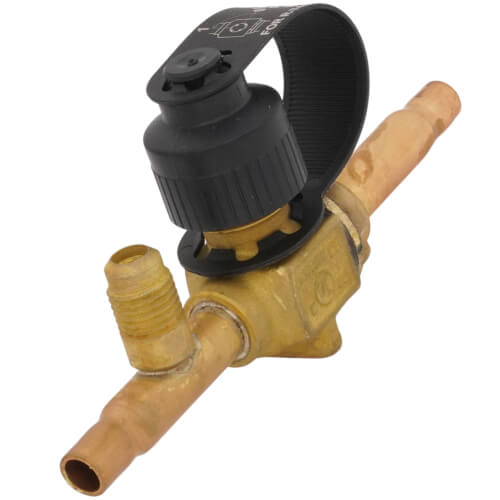 Main product image of 1/4" ODF BVS Series Refrigeration Ball Valve w/ Access Valve (R-410A)