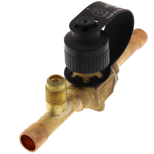 Main product image of 3/8" ODF BVS Series Refrigeration Ball Valve w/ Access Valve (R-410A)