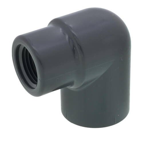 Main product image of 3/4" x 1/2" PVC Schedule 80 90° Reducing Elbow (S x FPT)