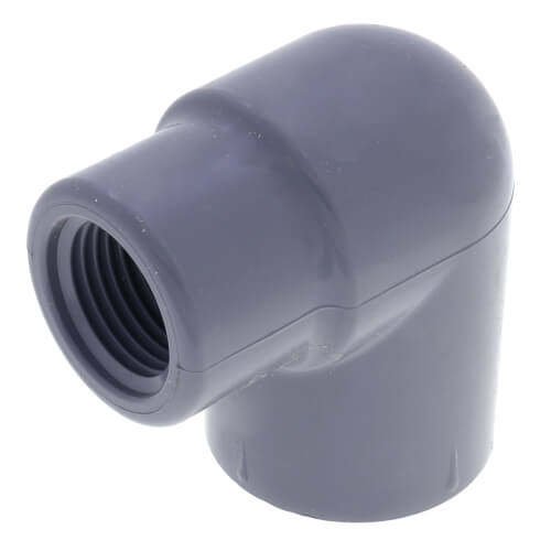 Main product image of 3/4" Socket x 1/2" FPT CPVC Schedule 80 90° Elbow