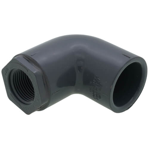 Main product image of 1" x 3/4" PVC Schedule 80 90° Reducing Elbow (S x FPT)