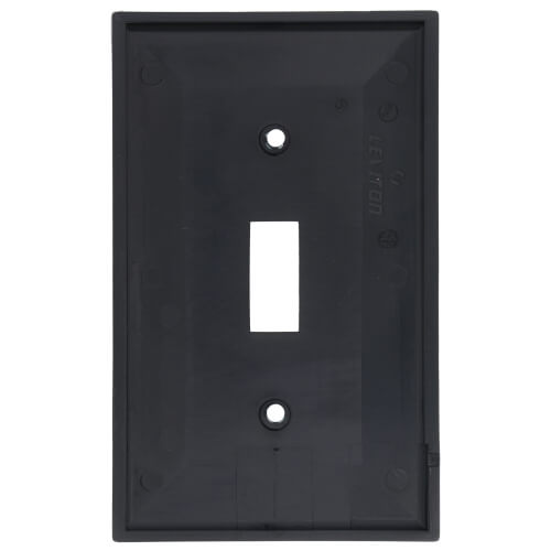 Main product image of 1-Gang Electrical Wall Plate, Nylon, Toggle Switch (Black)