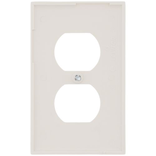 Main product image of 1-Gang Electrical Wall Plate, Nylon, Duplex (Light Almond)