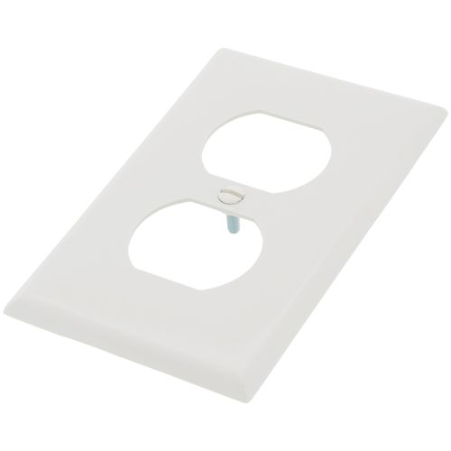 Main product image of 1-Gang Electrical Wall Plate, Nylon, Duplex (Light Almond)
