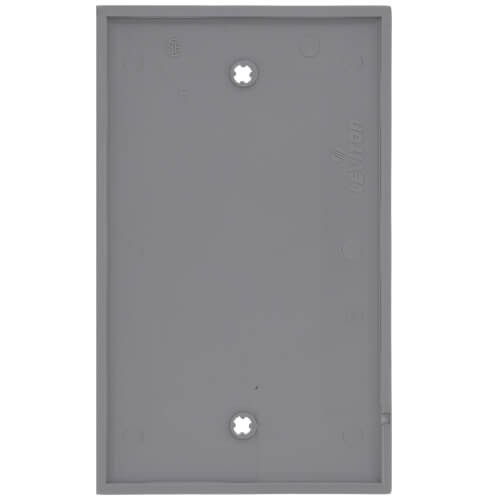 Main product image of 1-Gang No Device Blank Wallplate, Box Mount (Gray)